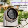 Bladeless Digital Display USB Charging Desktop Fan, Wall-Mountable & Portable