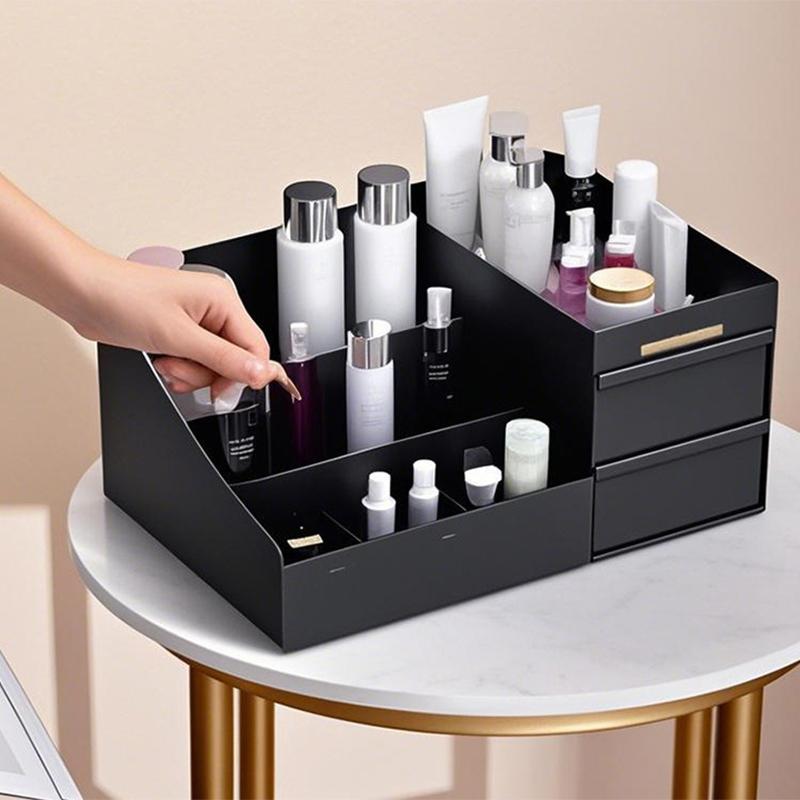 Cosmetics Storage Box for Men Women Perfume Cologne Countertop Organizer Essentials Gifts Valentines Day Gifts Bedroom Storage