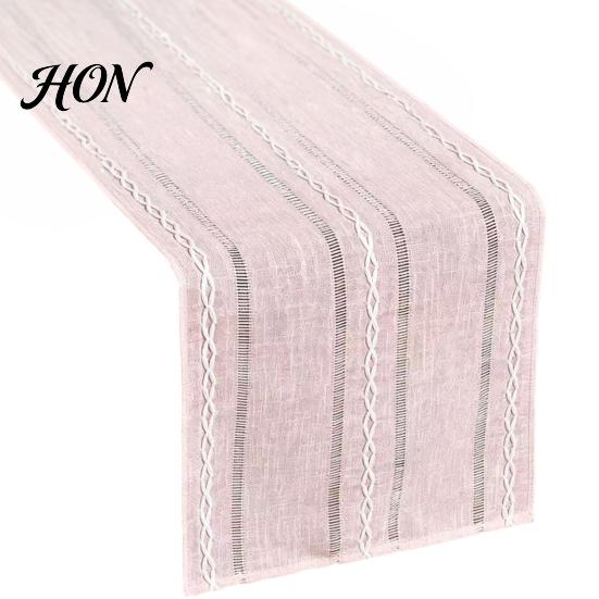 Centerpiece Table Runner Cotton Linen for Dining Table, Nordic Minimalist Long Desk Kitchen Coffee Tea Natural Rustic Home Decor