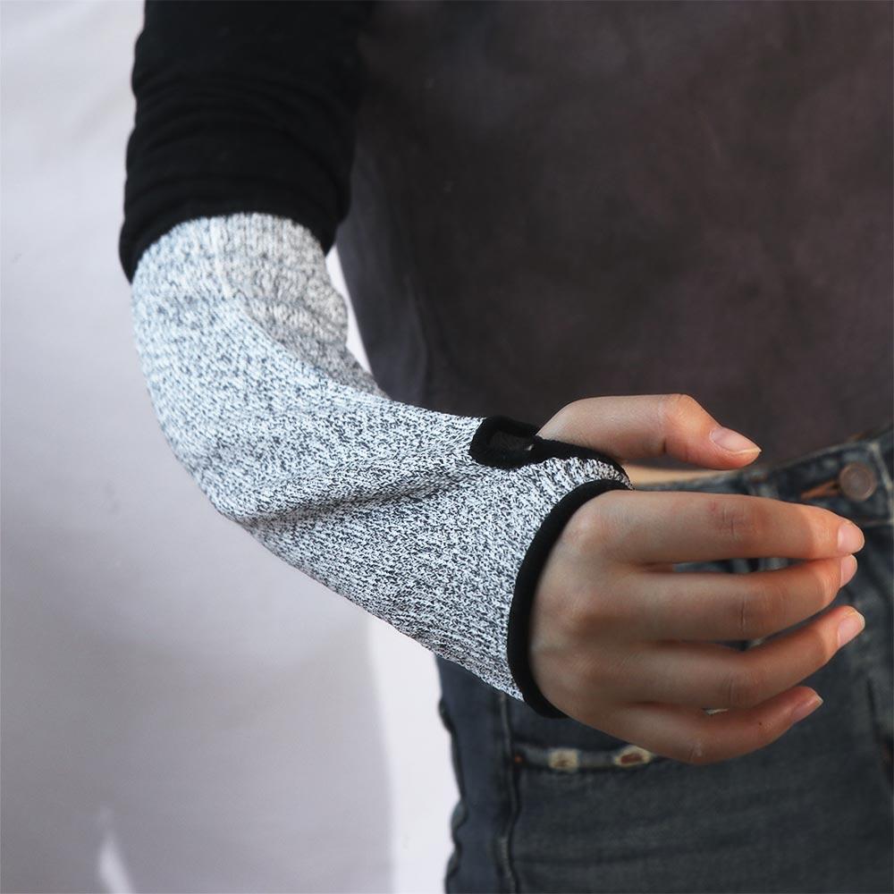 Bite Proof Safety Protecter Arm Sleeve Thumb Hole Arm Sleeve Cover  Automobile Glass Industry