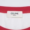 Celine Excellent Condition, Genuine Domestic Product, 2X58B671Q Triomphe Logo Short-sleeved T-shirt Tops S White X redUsed