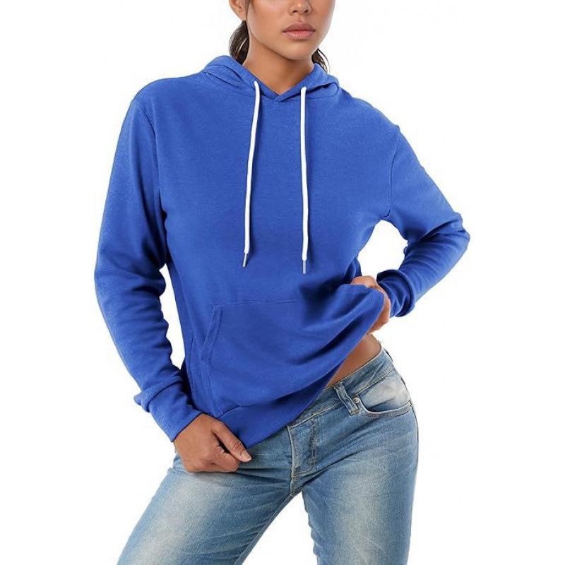 2025 Essential Women's Lightweight Long Sleeve Pullover Hoodie
