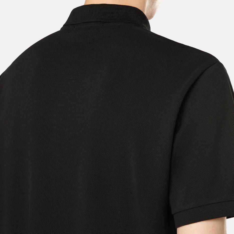 STONE ISLAND Button Short Sleeve Logo Polo Shirt Men Polo Shirts Black K1S1522000-2RS0039-V0029