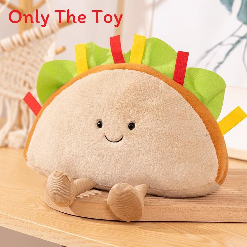 Giocattolo Peluche Sandwich Pizza Hamburger Ciondolo Decorativo Per Bambini e Collezionisti