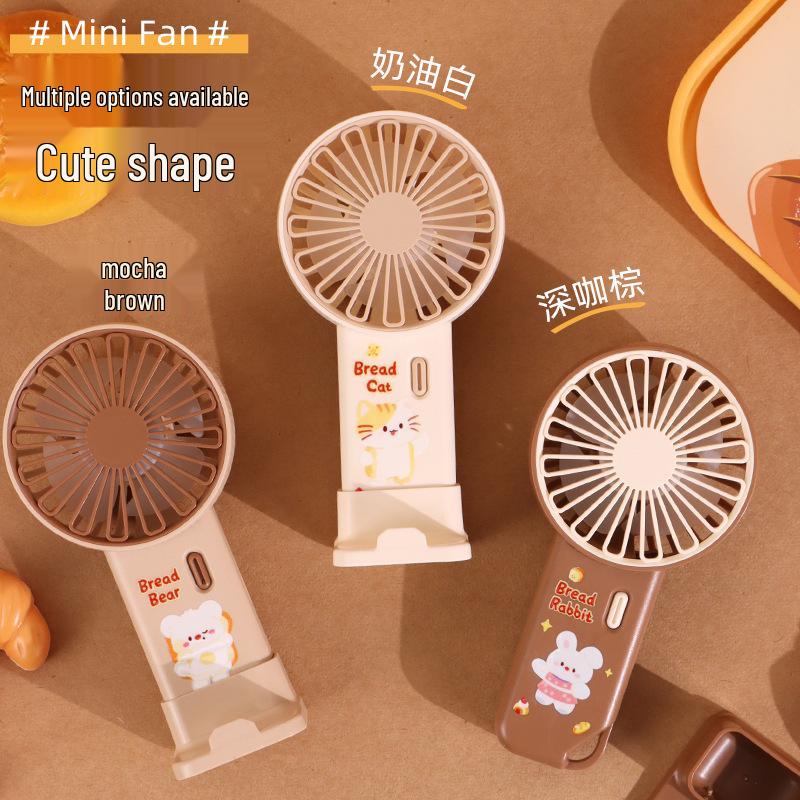 USB Rechargeable Handheld Spray Fan for Students and Dorms - Portable Mini Desktop Fan USB charging