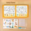 Early Education Magic Water Painting Book Repeated Draw Water Pen Animal Cognitive Educational Toys Kids Early Learning Book