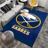 Buffalo Hockey Emblem Area Rug Suitable for Indoor And Outdoor,Carpets for Kitchens, Homes, Offices, Living Rooms,Home Decor,Christmas Gift