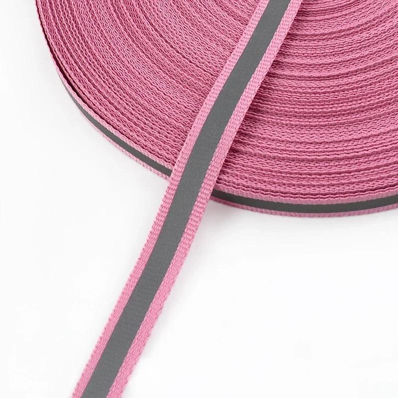 10Yards Meetee 10mm Reflective Nylon Webbing Fluorescent Silver Ribbon Safety Warning Band Uniform Decor Straps DIY Accessories