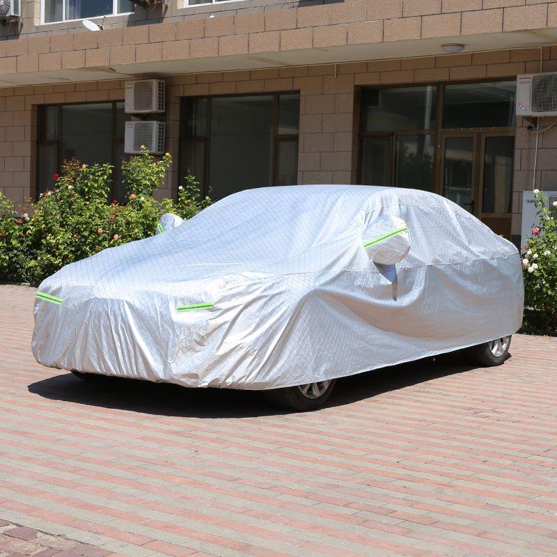 Full Heat & Weather Insulation Car Cover - Thickened Oxford Cloth for All Seasons 2S (Hatchback Small)