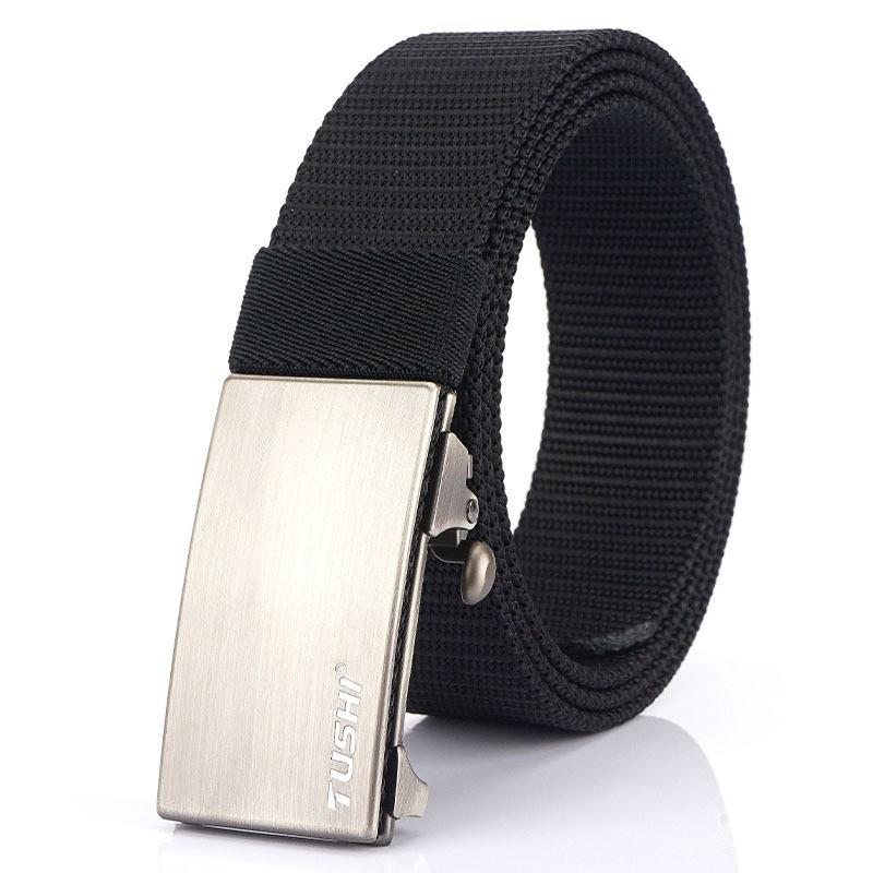 2020 3.5 Thick Nylon Belt All-match Casual Outdoor Pants Automatic Buckle