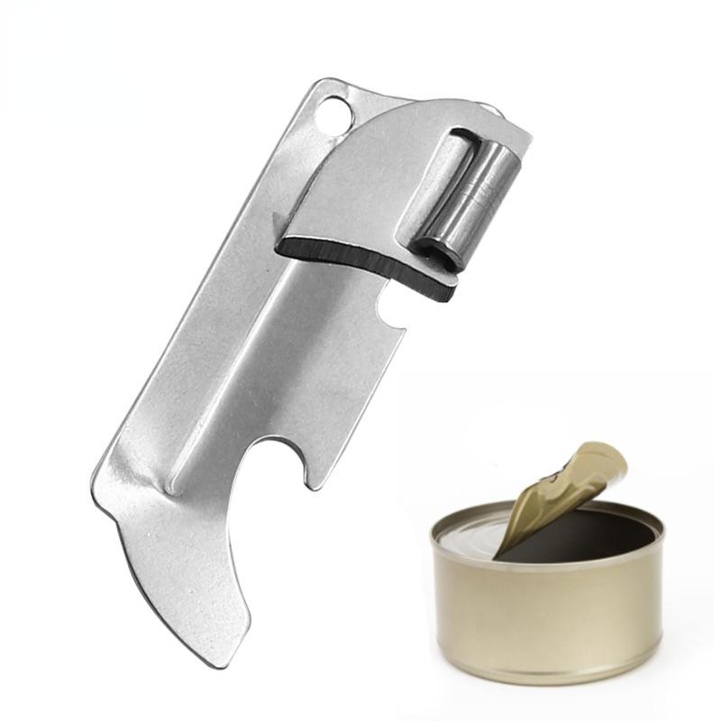 Multi-purpose Stainless Steel Can Opener Foldable Mini Bottle Opener Portable Stainless Steel Can Opener Handy Can Opener Tool