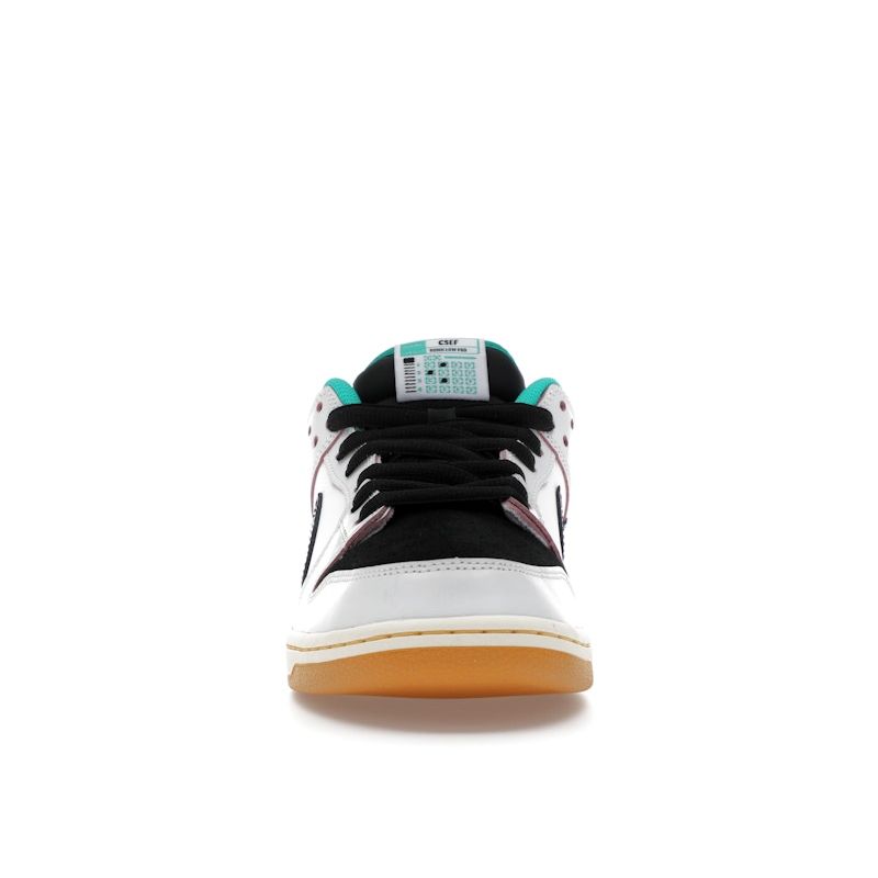CSEF x Nike Dunk Low SB White Clear Emerald Unisex Sneakers Summit-White Black Iron-Grey HJ4132-100