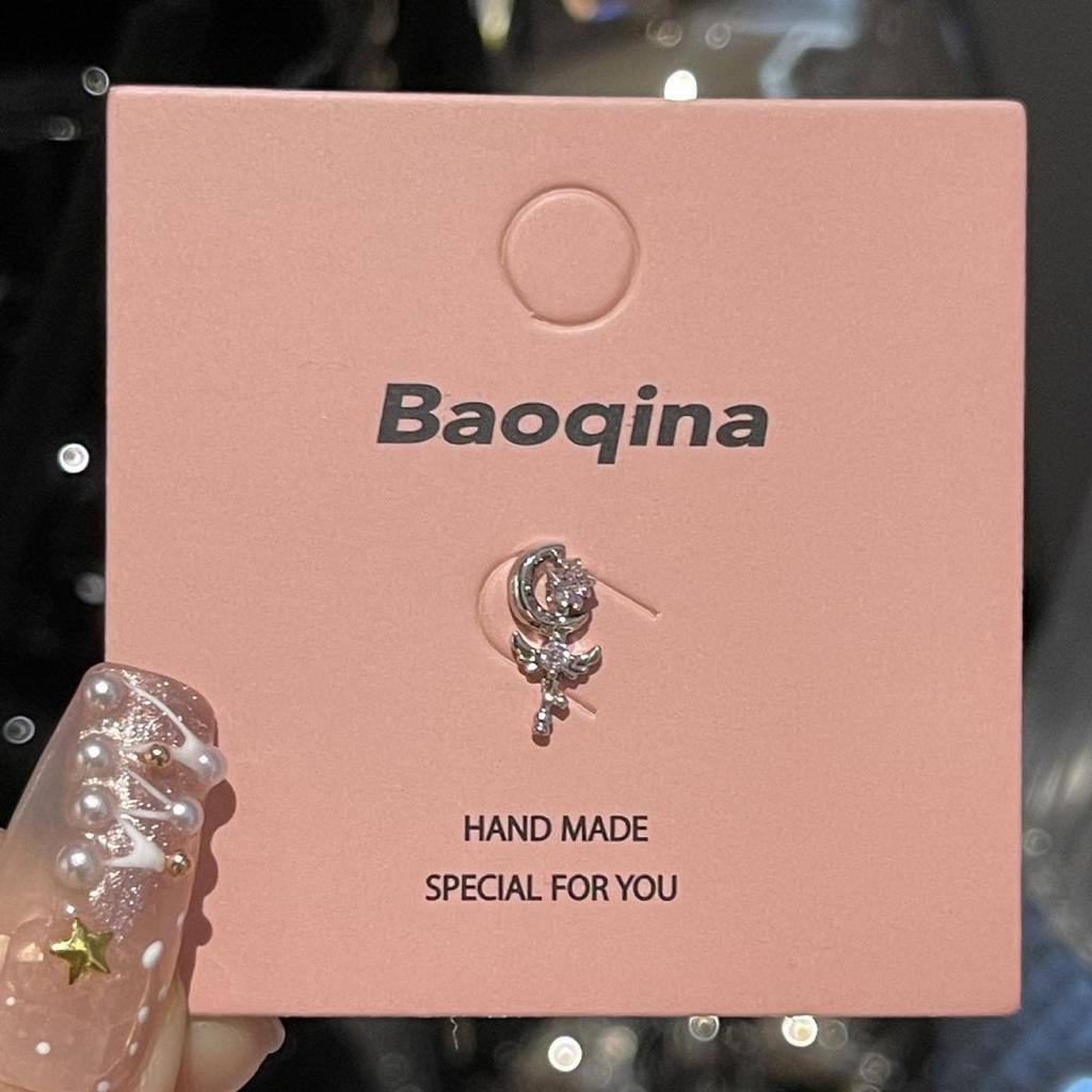 Kolekcja Kolczyków do Chrząstki ze Stali Tytanowej, Przyjaznych dla Snu, z Różowym Cyrkonem