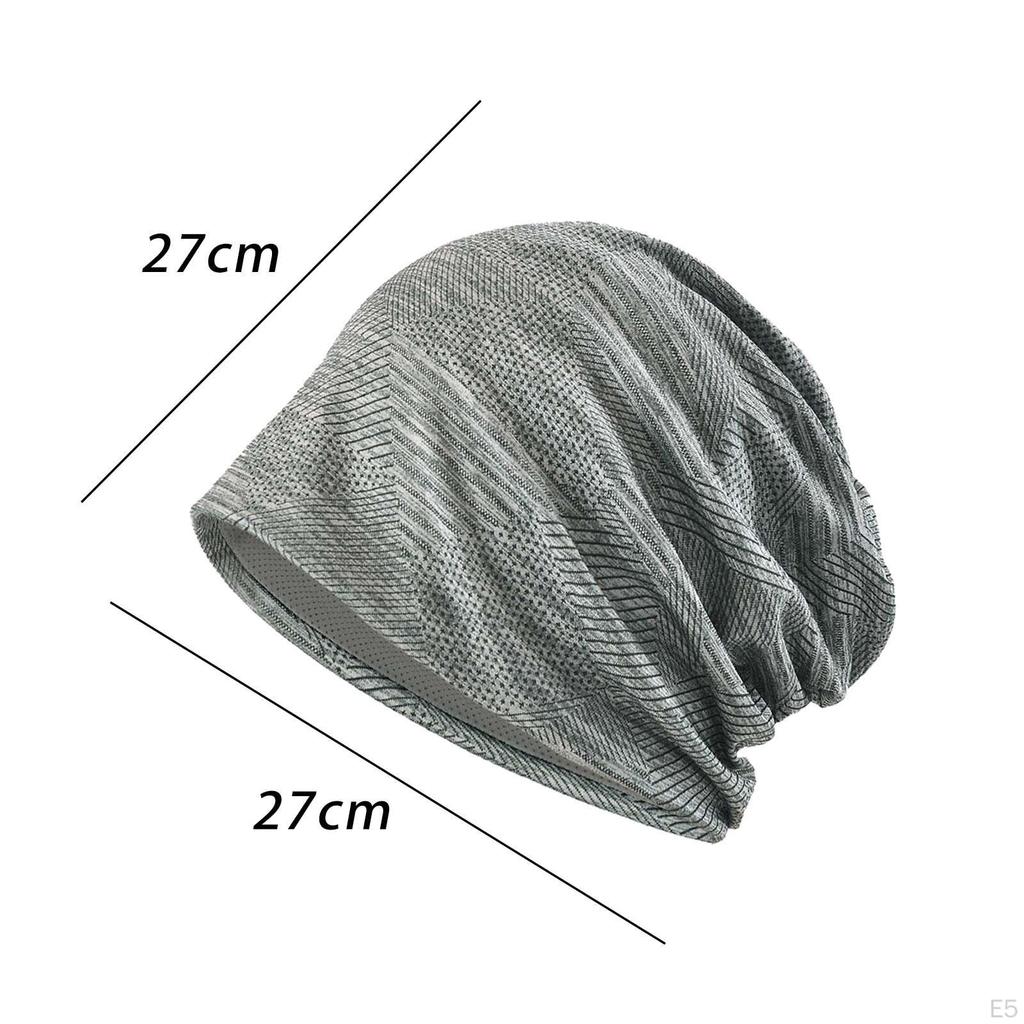 Breathable Beanie Hat, Comfortable Lightweight Wrap Head Scarf, Soft Unisex Bonnet Headgear for