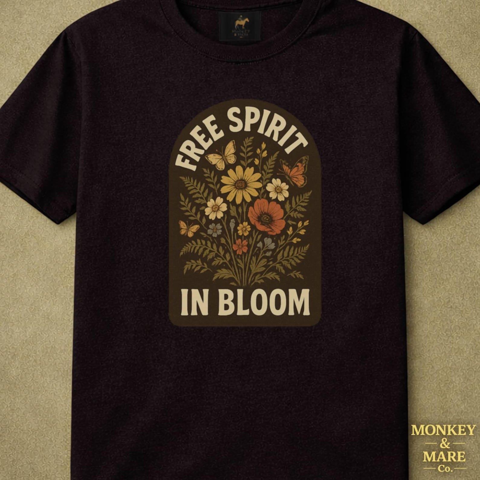 Wildflower Bouquet Shirt, Free Spirit In Bloom, Bohemian Nature Aesthetic Tee S