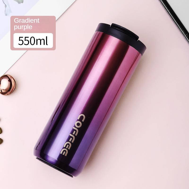 550ML Stainless Steel Coffee Thermos Bottle Thermal Mug Leakproof Car Vacuum Flasks Coffee Cup Travel Portable Insulated Bottles