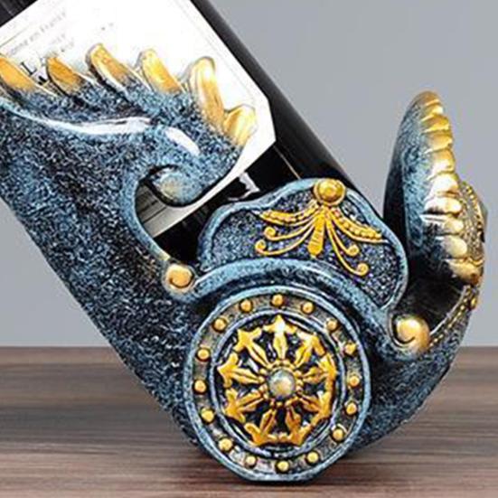 Yousheng Vintage Horse Wine Bottle Holder Resin Horse Statue Sculpture Beer Bottle Display Stand Organizer Rack Home Kitchen Bar Dining Decoration