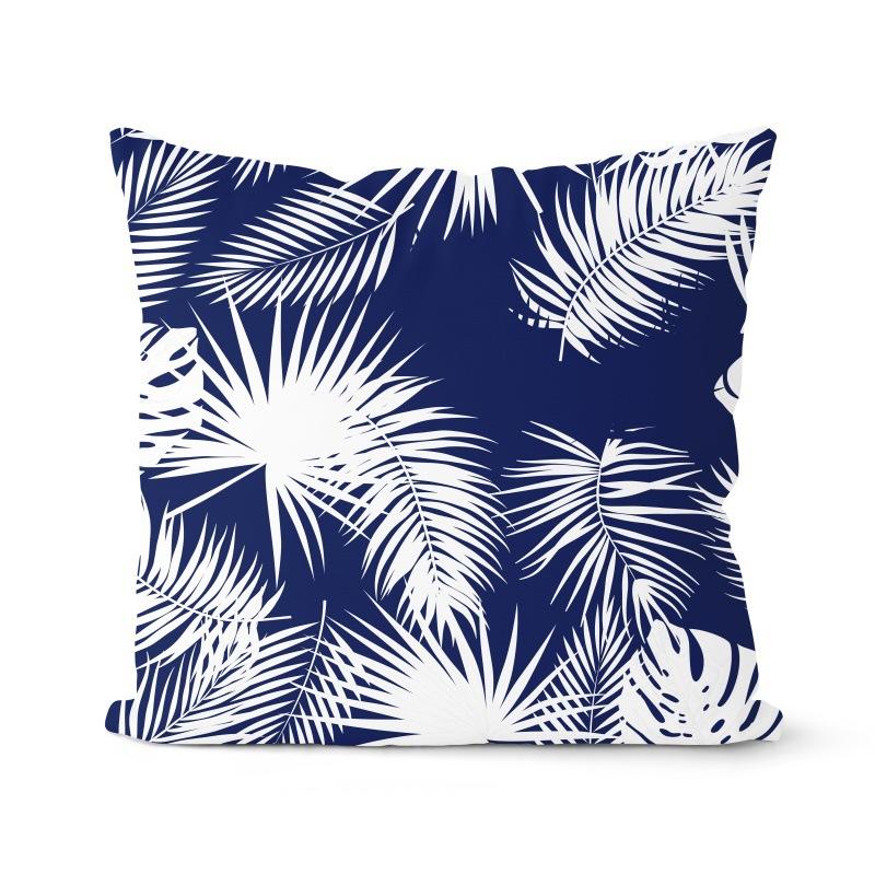 Navy Blue Cushion Geometric Pillowcase Decorative Pillow Home Decor Throw