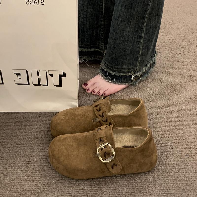 

Thick-soled inner height-increasing Birkenstocks women s 2025 autumn new one-pedal women s shoes Boken single shoes loafers women s shoes 40