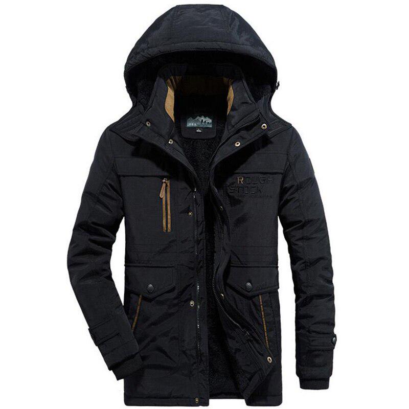 Military Winter Hooded Jacket Men Thick Warm Parka Plus Size Casual Loose Waterproof Windbreaker