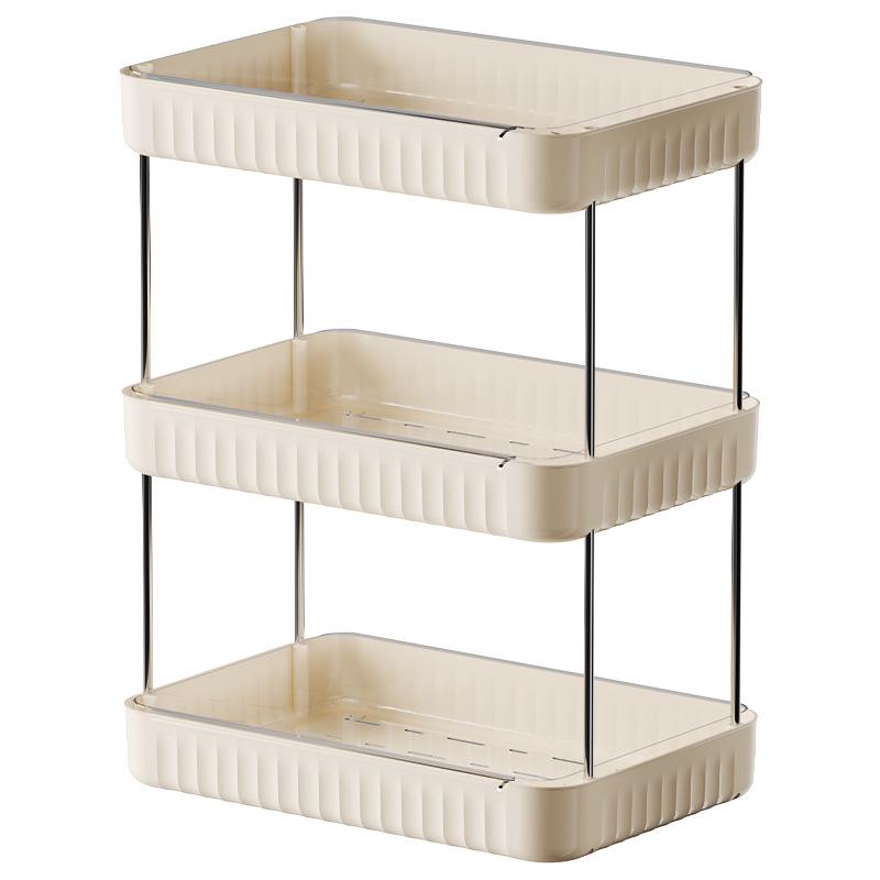 Dvouvrstvá čajová souprava a stojan na uložení šálků - Domácí pultový tác, Design bez nutnosti vrtání