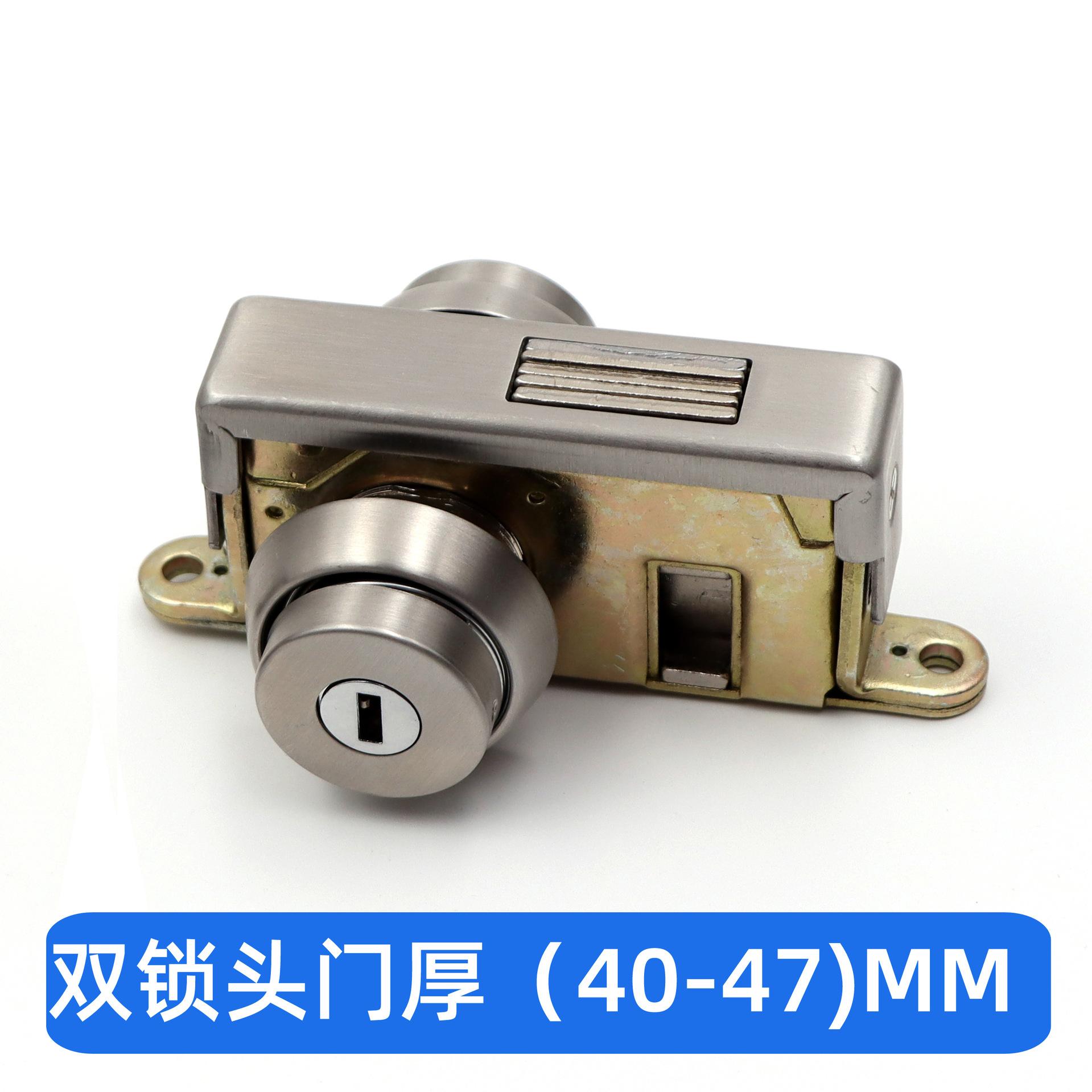 Mechanical Outdoor Zinc Alloy Hidden Door Locks Fire Proof Hardware for Door Thickness 40-47mm with Handle two lock head