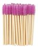 Portable Bamboo Eyelash & Eyebrow Brush Set with Nylon Bristles