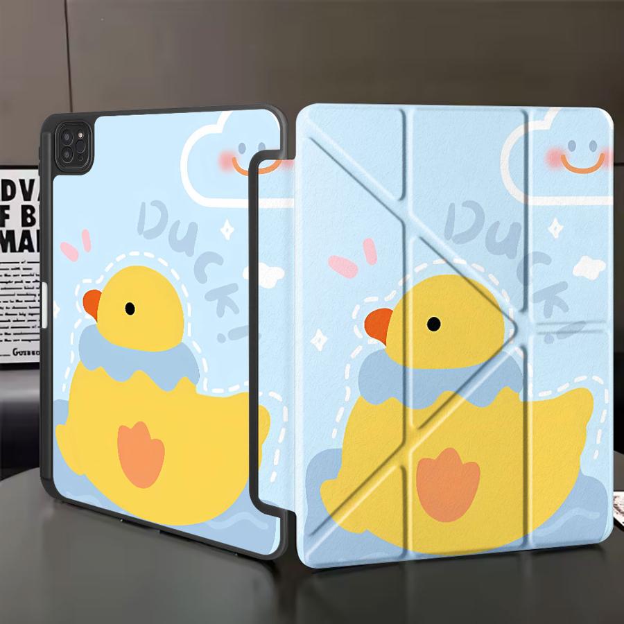 

Желтый Утенок Держатель Чехол для Планшета Для iPad Mini 6 7 Pro 2025 Air 4 5 M3 M2 1 2 M4 11 дюймов Pro 11-го 10-го 9-го 8-го 7-го iPad Mini 7 8.3