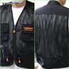 Osaka Fishing Gear Fishing All Black Vest, Mesh,