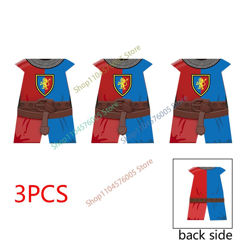 MOC Castello Medievale Cavaliere Armatura Figura Parti Blocchi da Costruzione Tempio Aquila Nera Cavaliere Guerriero Armi Accessorio Mattoncini Giocattolo T01