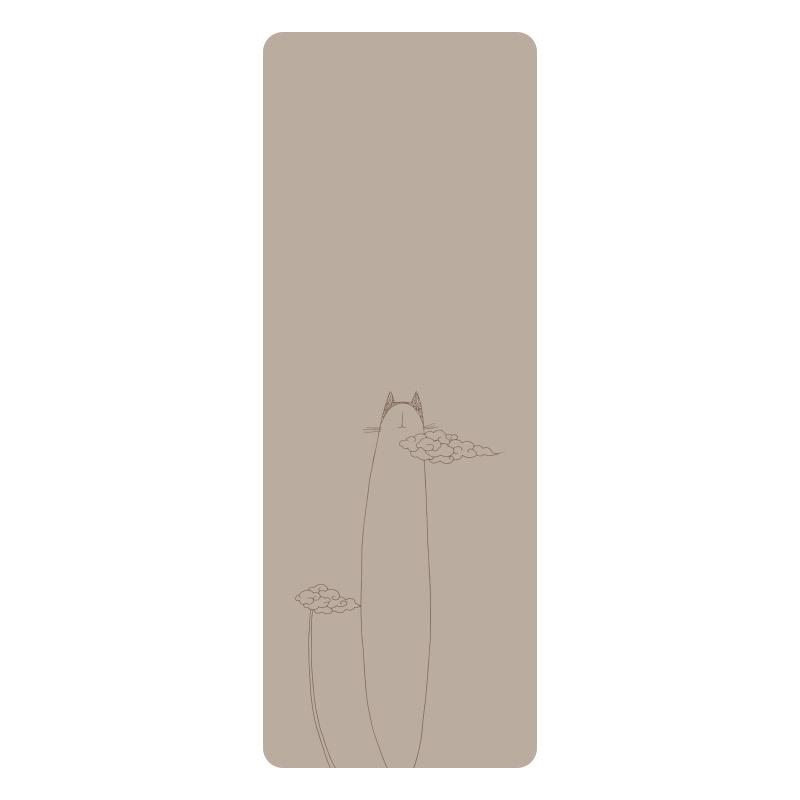 Non-slip, Sweat-absorbing, Personality Cartoon Yoga Mat - Natural Rubber, Widened & Long for Fitness and Plank Support