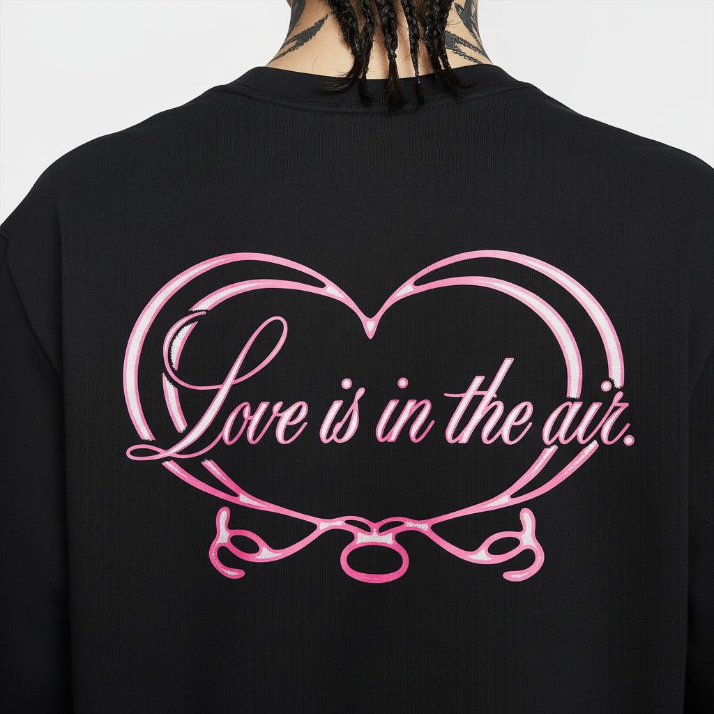 Nike Sportswear FW25 Valentines Day Limited Loose Crew Neck Pullover Long Sleeve T-Shirt Men Tops IO9761010