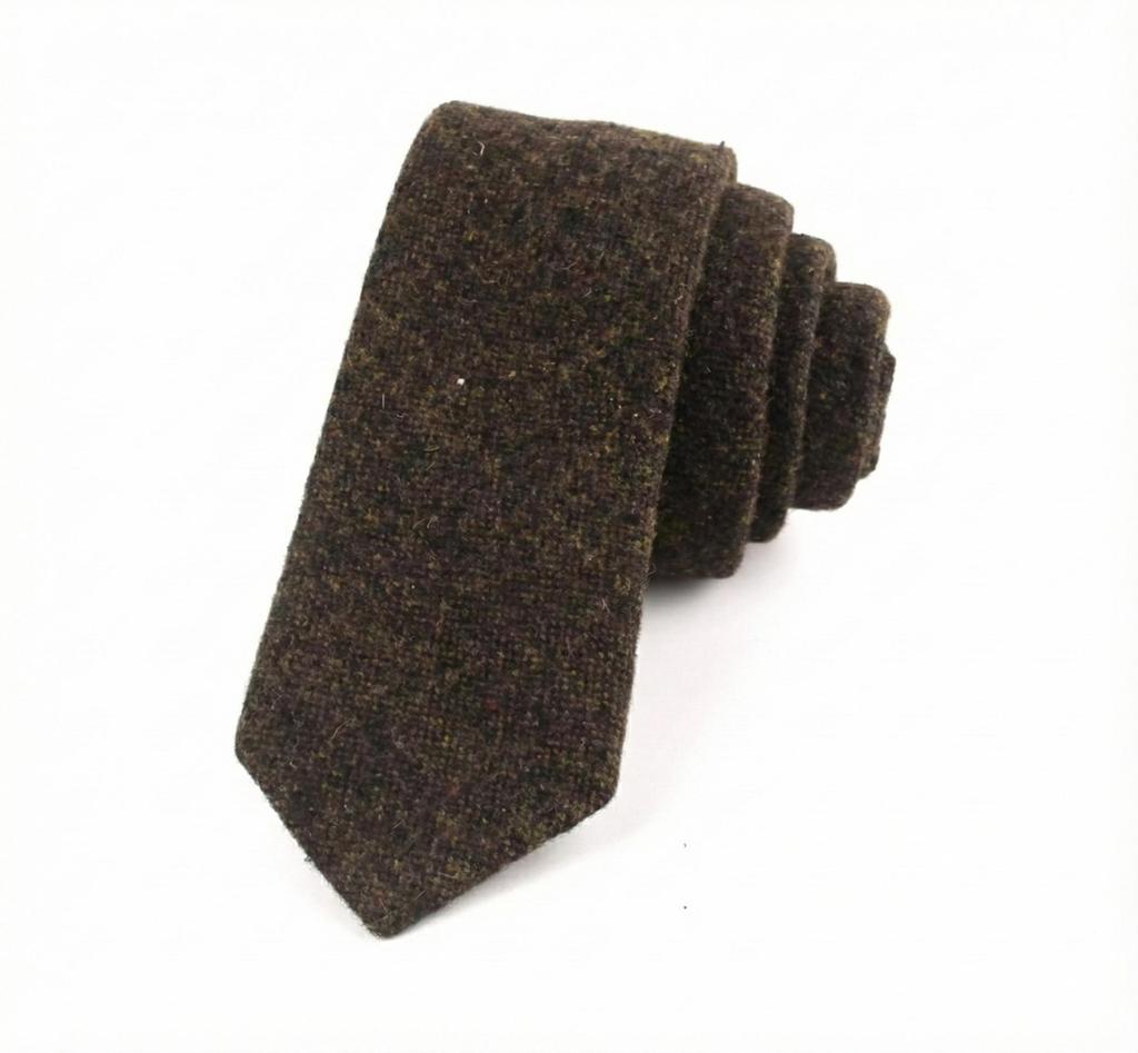 Hamilton Kilts Traditionelle Woll-Tweed-Krawatte Schottisches Tartan-Plaid Fischgrätmuster 6 cm