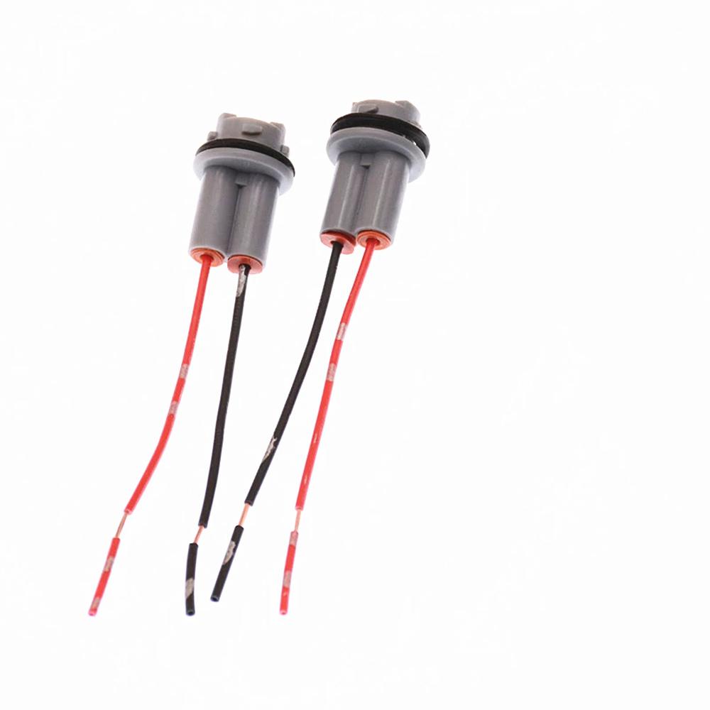 2pcs Car Lamp Holder Led Bulb Base Adapter For Vehicle Instrument Turn Signal Light Socket T10 T13 T15