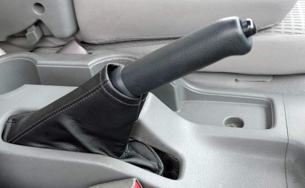 Donally Leather Shift Boots Side Brake Cover, Black, General Purpose (For Handbrake)
