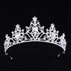 Baroque Crystal Tiaras and Crowns for Women Rhinestone Prom Diadem Headband Bridal Wedding Hair Accessories Jewelry Crown Tiara