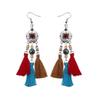 Bohemian Ethnic Tassel Earrings - Tribal Style for Holiday Travel Photography