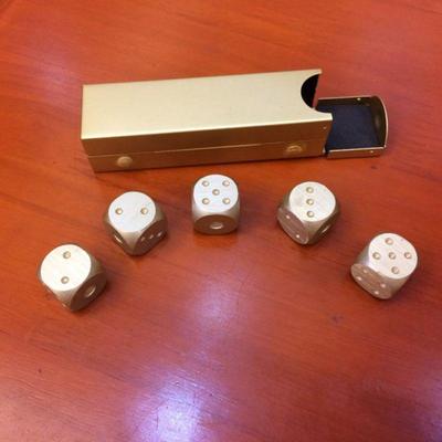 Alüminyum Alaşımlı Dices 16mm Altı Taraflı Oyun Zarları Bar Pub Kulübü Parti Kurulu Oyun Aksesuarları Küçük Süsler