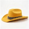Europe and the United States popular western cowboy hat high sense rhinestone accessories cowboy hat trend style word top cowboy hat