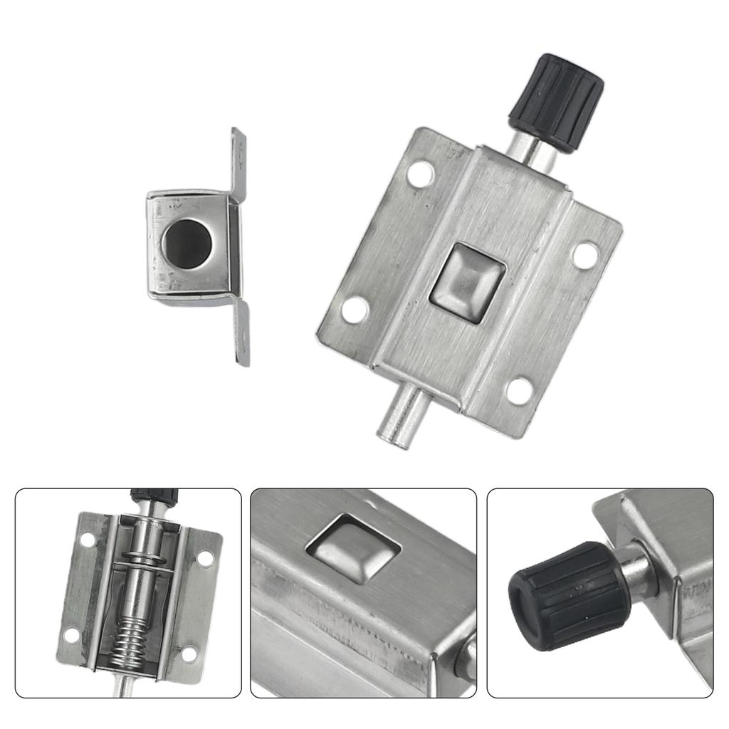 Door Bolt Self-elastic Latch Door Buckle Spring Bolt Home Door Spring Bolt