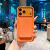 Apple 17 Pro/Pro Max Leather Flannel Phone Case with Magnetic Card Holder