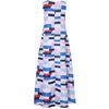 Women Plus Size Print Daily Casual Sleeveless Vintage Bohemian V Neck Maxi Dress