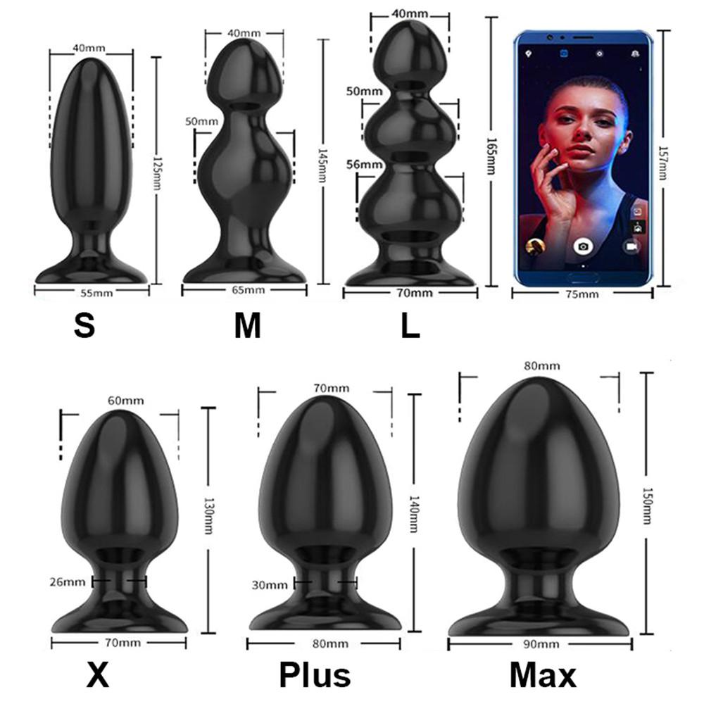 Großer Analplug Sexspielzeug für Frauen Männer Buttplug Vagina Dilator Erotische Dildos Perlen Sextoys Audlt Produkt Maschine Paare Spiele