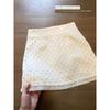 Korean Style Lace Patchwork Polka Dot Skirt Women's Spring and Summer New Arrival Season Fashion Tape High Waist Slim Looking A- Line Sheath Skirt