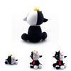 Adorable New Ranboo Sit Cute Plush Toy Black And White Smiley Sheep Doll For Kids