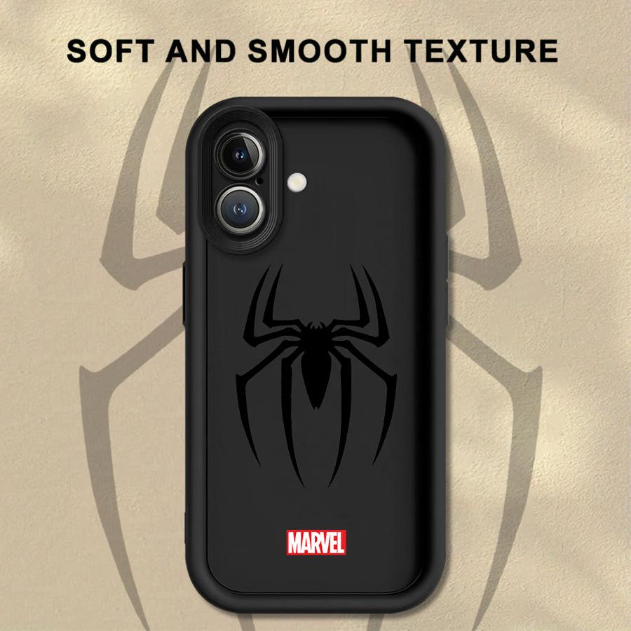 

Мягкий чехол-кейс для iPhone XR 15 16 14 Plus 16e XS Max 13 12 11 Pro Max 17 Air Marvel Человек-паук Железный человек iPhone17