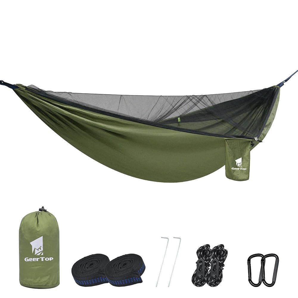 Venkovní vodotěsná odolná nylonová houpací síť se sítí proti komárům pro kempování