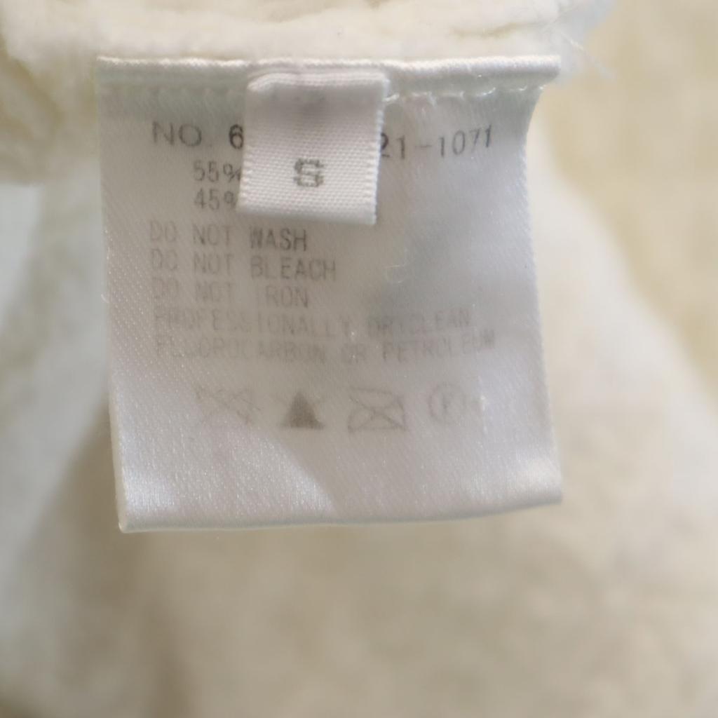 Ron Herman Long Sleeve Long Knit Cardigan S White Open-front Jacket Women Used