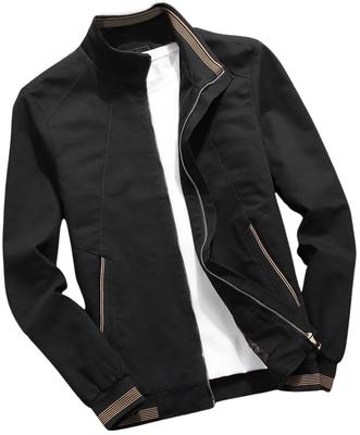 Blouson Zip Up Jumper Outdoor Jumper MA1 Cold Protection Warm Attaka Windproof Lining Floral Pattern Long Sleeves Nagasode Military Jacket Jacket Coat