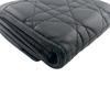 Dior Compact Wallet Canage Lambskin Lady Dior Tri-fold Wallet Black Lambskin Used